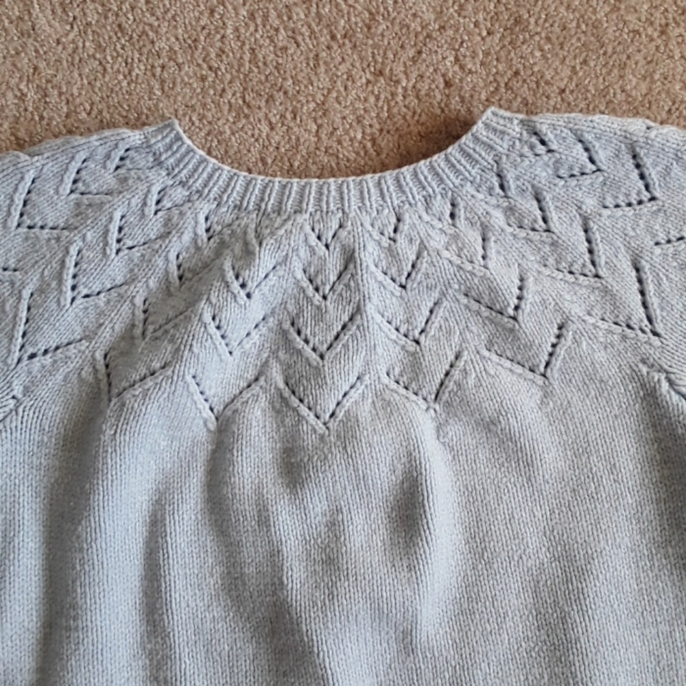 Beautiful light blue handmade sweater - Picture 3 of 5